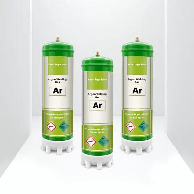 Customized Brand Accepted High Quality 2.2L Disposable Argon Welding Gas Cylinder