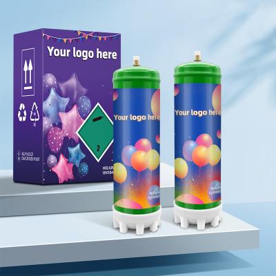 Wholesale Portable High Pressure Helium Gas Cylinder 2.2L Disposable Helium Tank For Balloon