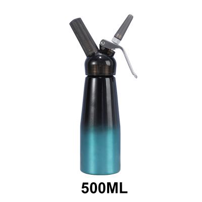 Wholesale Dessert Tools 500ML Whipped Cream Charger Aluminum Whipped Cream Dispenser With Transparent Plastic Head